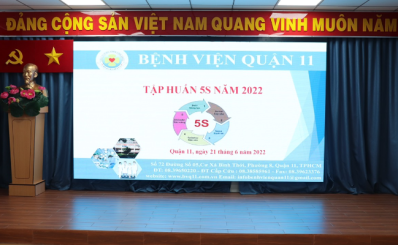 Tập huấn phương pháp 5S  tại Bệnh viện Quận 11 năm 2022